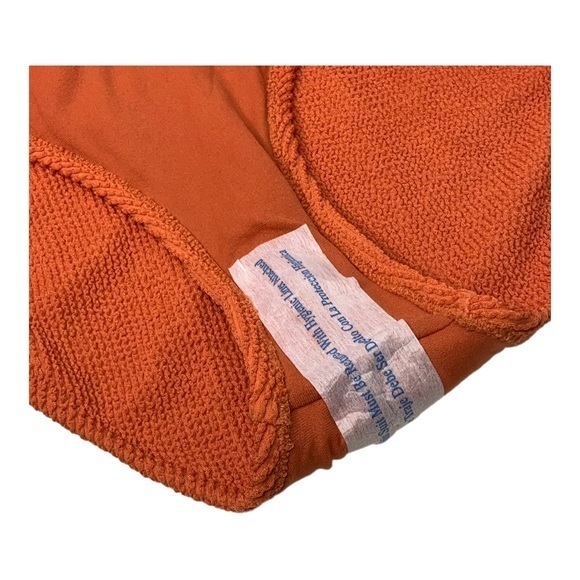 Kona Sol One Piece Textured Swimsuit Rust NWT Medium - Picture 7 of 13